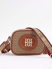 River Island Brown Monogram Cross-Body Bag - Image 4 of 6