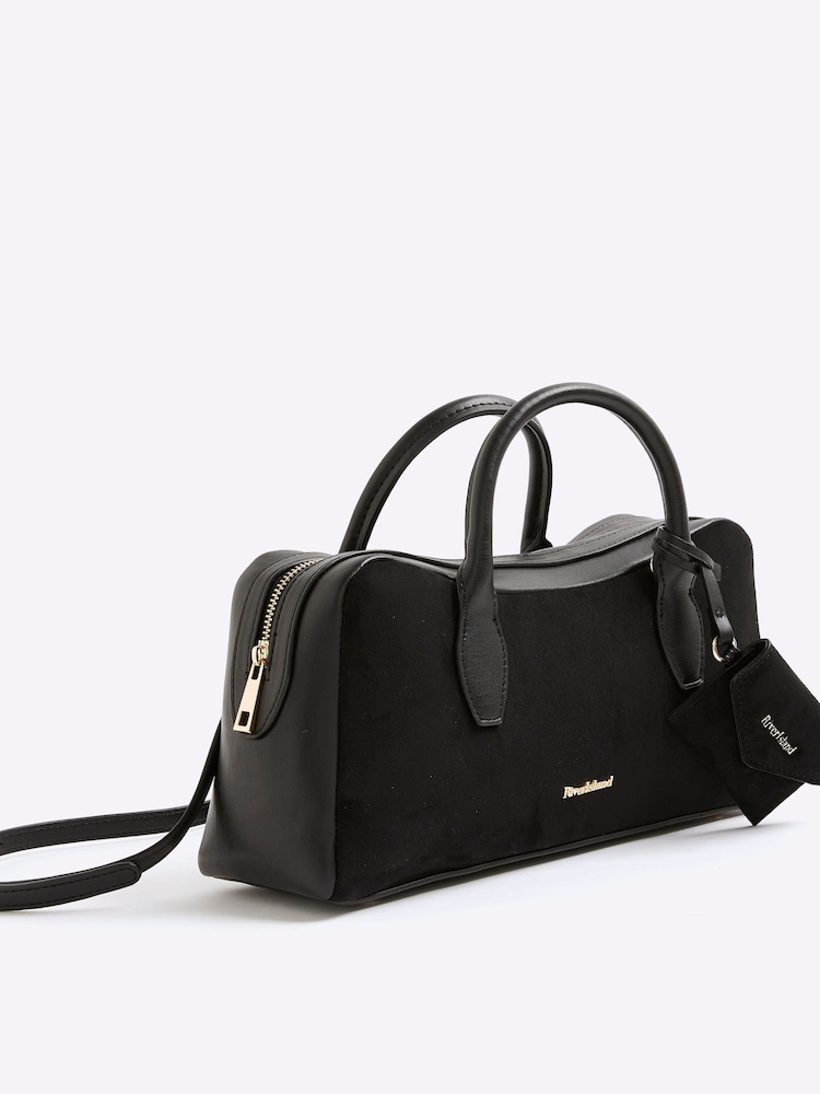 River Island Black Curved Bowler Bag - Image 5 of 5 River Island Black Curved Bowler Bag - Image 5 of 5