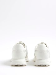 River Island Silver Diamante Mesh Runner Trainers - Image 4 of 6