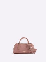 River Island Pink Curved Bowler Bag - Image 1 of 5