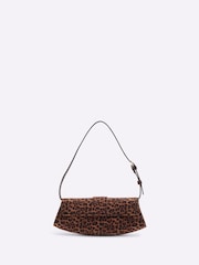 River Island Leopard Print Buckle Front Shoulder Bag - Imagen 3 de 6