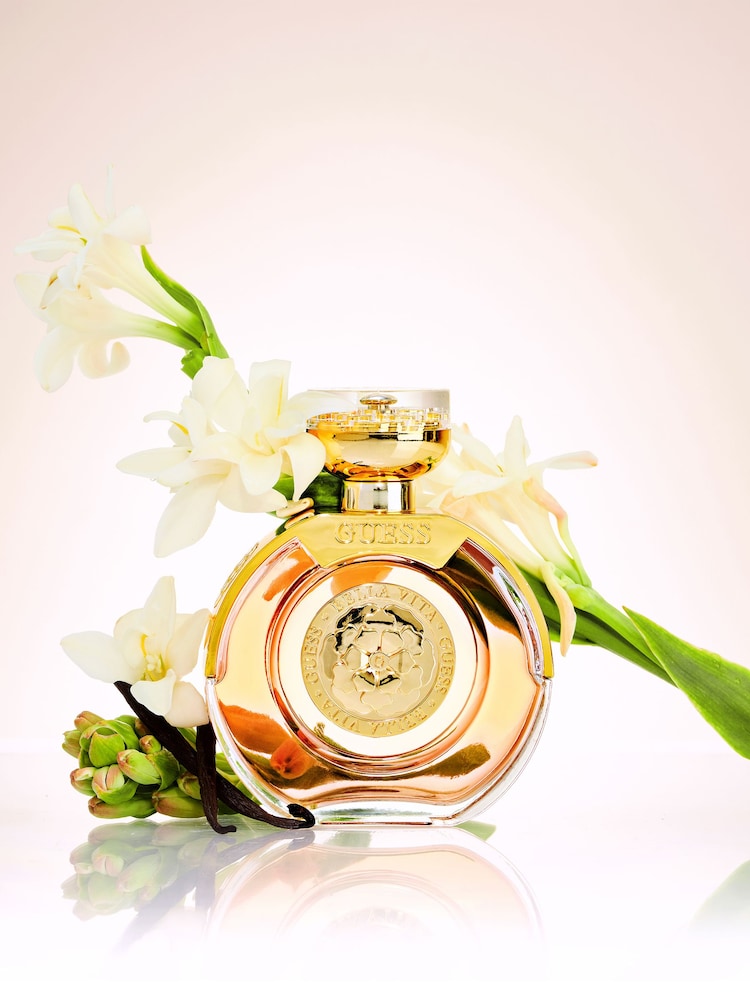 Guess Bella Vita Eau de Parfum 100ml, Travel Spray 15ml, Body Lotion 100ml and Pouch Gift Set - Image 2 of 5 Guess Bella Vita Eau de Parfum 100ml, Travel Spray 15ml, Body Lotion 100ml and Pouch Gift Set - Image 2 of 5