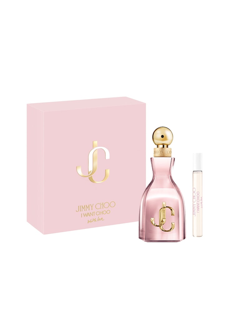 Jimmy Choo I Want Choo With Love Eau de Parfum 60ml & Purse Spray 10ml Gift Set - Image 1 of 5