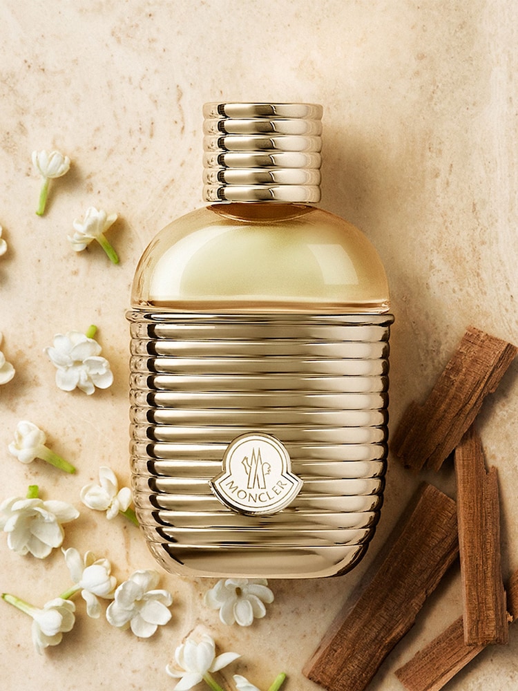 Moncler Sunrise Pour Femme Eau de Parfum 100ml, Shower Gel 100ml & Body Lotion 100ml Gift Set - Image 1 of 3 Moncler Sunrise Pour Femme Eau de Parfum 100ml, Shower Gel 100ml & Body Lotion 100ml Gift Set - Image 1 of 3