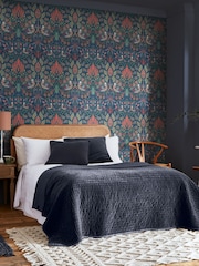 William Morris At Home Midsummer Dove and Rose 10M Wallpaper - Image 1 of 5