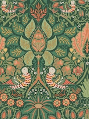 William Morris At Home Woodland Dove and Rose 10M Wallpaper - Image 3 of 5