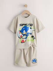 石色 - 索尼克T恤和短裤套装（3-16岁） - 图片5 / 8