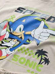 石色 - 索尼克T恤和短裤套装（3-16岁） - 图片7 / 8