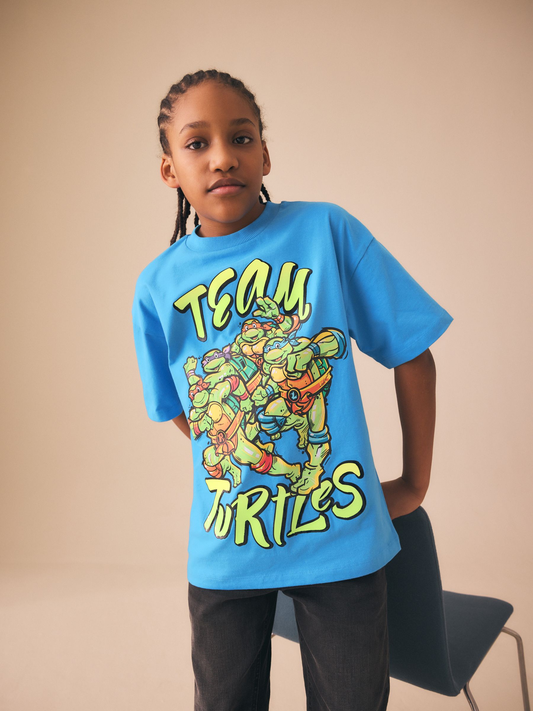 Buy Blue Teenage Mutant Ninja Turtles T-Shirt (3-16yrs) from the