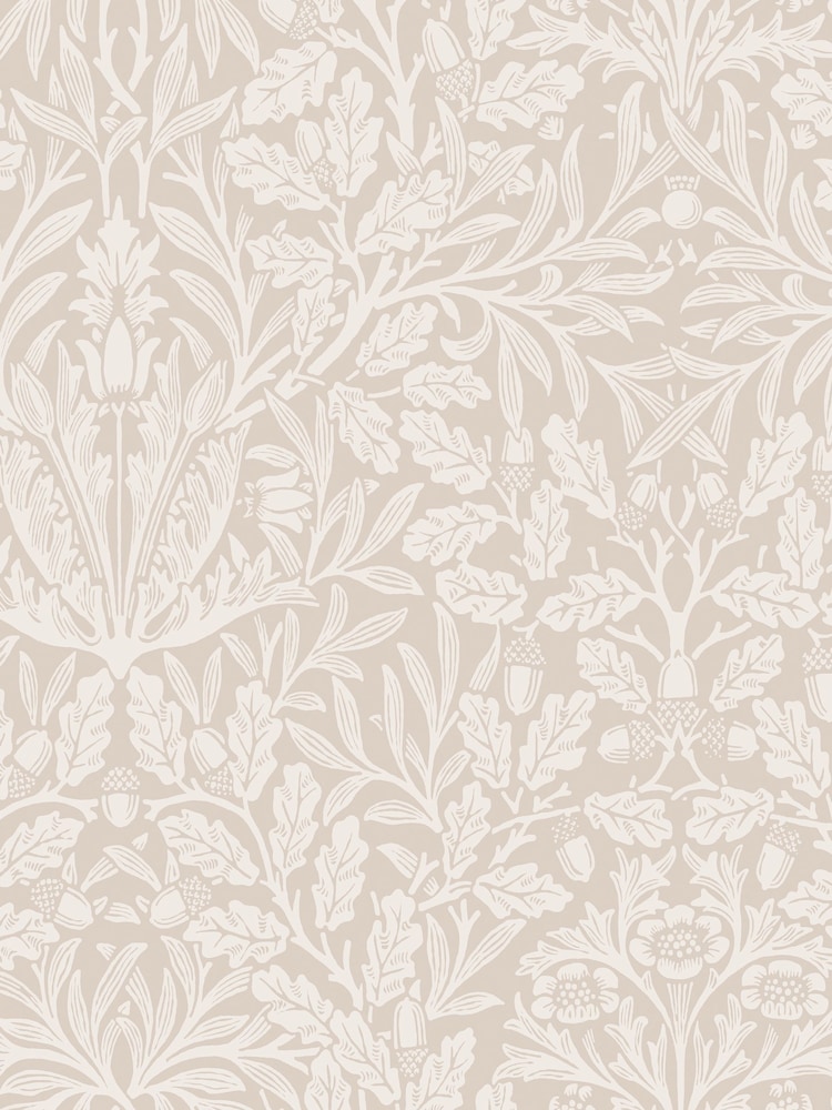 William Morris At Home Hessian Acorn 10M Wallpaper - Image 2 of 4
