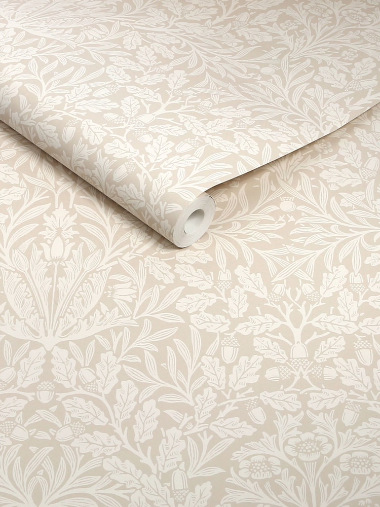 William Morris At Home Hessian Acorn 10M Wallpaper - Image 4 of 4