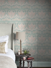 William Morris At Home Lullaby Blue Brother Rabbit 10M Wallpaper - Image 2 of 6