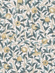 William Morris At Home Cloudy Blue Bird and Pomegranate 10M Wallpaper - Image 2 of 4