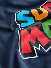 Navy Mario Gaming T-Shirt (3-16yrs) - Image 3 of 4