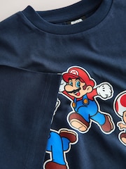 Navy Mario Gaming T-Shirt (3-16yrs) - Image 4 of 4