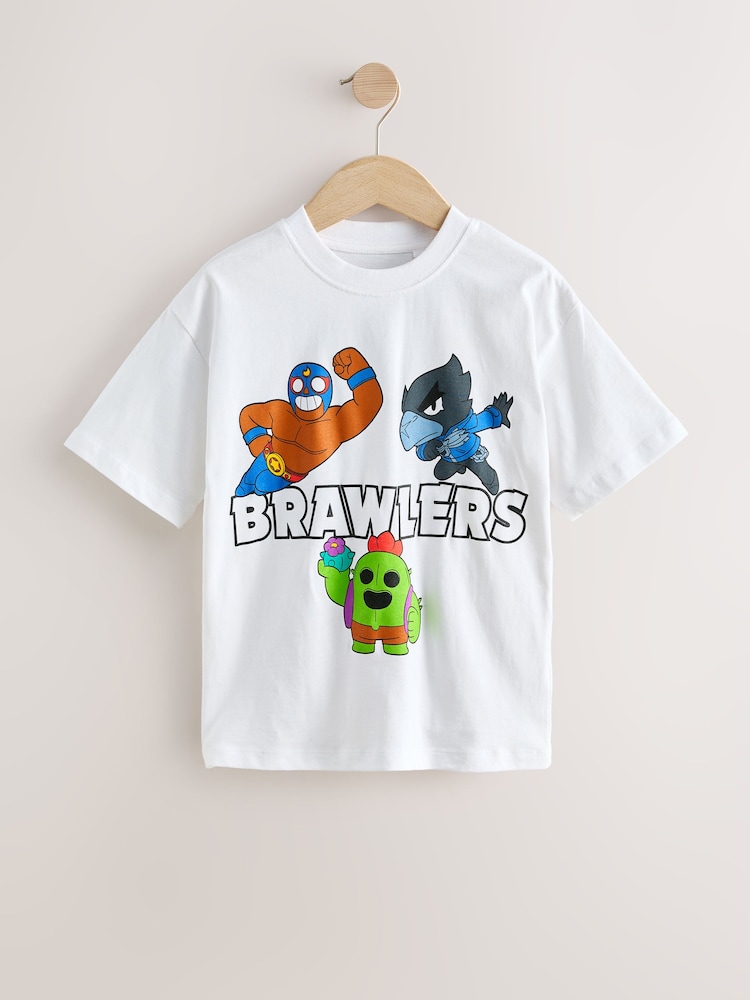Alb - Brawl Stars T-Shirt (8-16yrs) - Imaginea 1 din 4