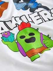 Alb - Brawl Stars T-Shirt (8-16yrs) - Imaginea 3 din 4