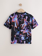 Black/Multi Cotton Playstation Short Sleeve T-Shirt (3-16yrs) - Image 2 of 4