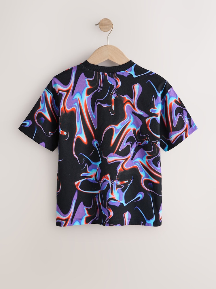 Black/Multi Cotton Playstation Short Sleeve T-Shirt (3-16yrs) - Image 2 of 4