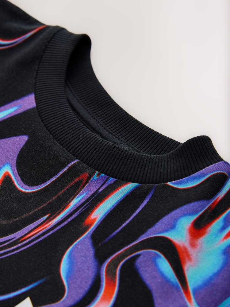 Black/Multi Cotton Playstation Short Sleeve T-Shirt (3-16yrs) - Image 4 of 4