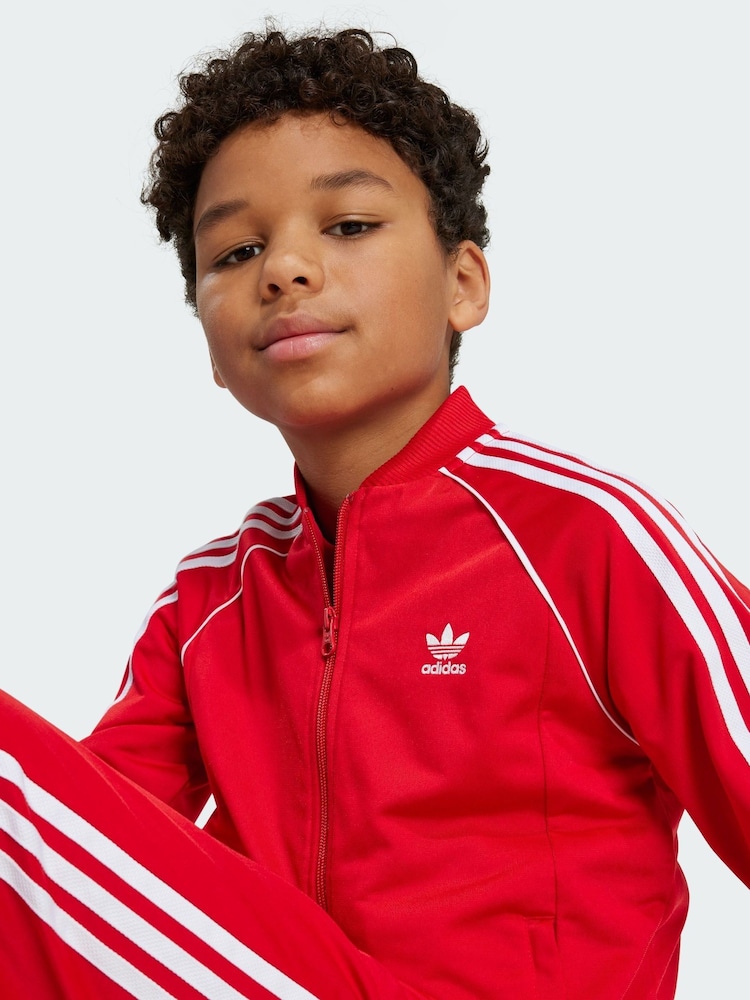 adidas Originals Red Adicolor SST Track Top - Image 2 of 4