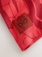 Red Tonal Spiderman Short Sleeve T-Shirt (3-16yrs) - Image 4 of 6
