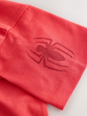 Red Tonal Spiderman Short Sleeve T-Shirt (3-16yrs) - Image 5 of 6