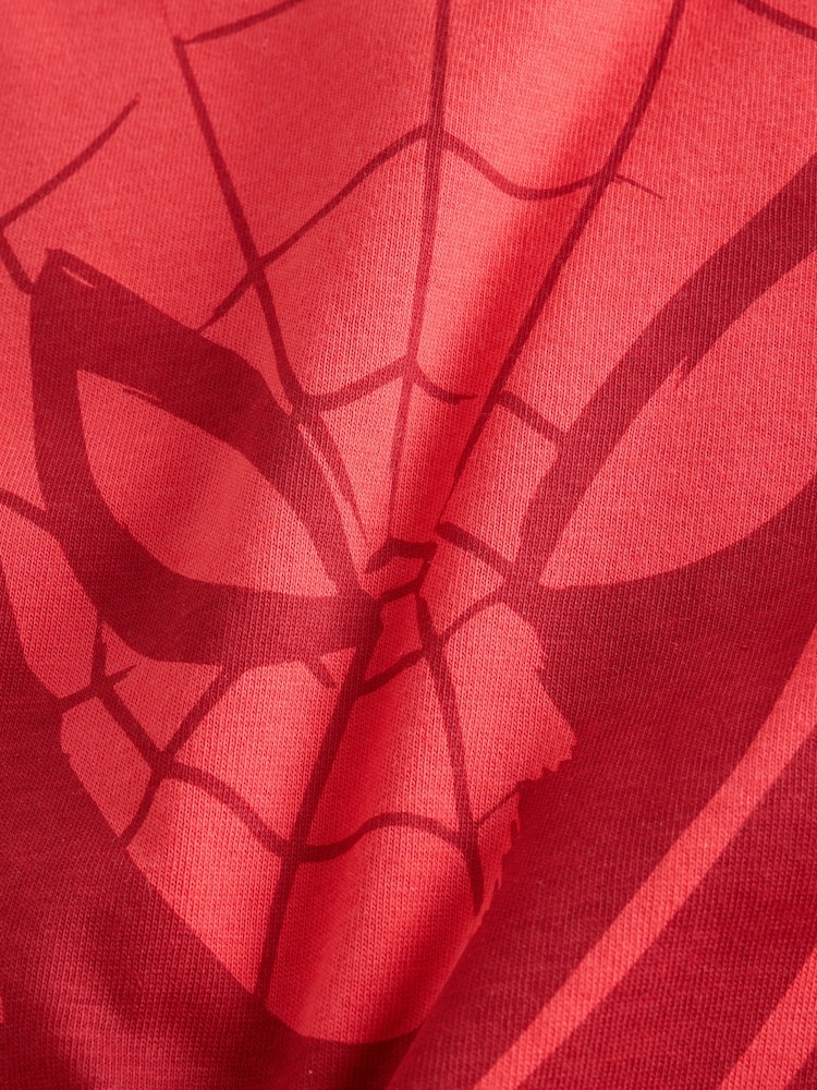 Red Tonal Spiderman Short Sleeve T-Shirt (3-16yrs) - Image 6 of 6