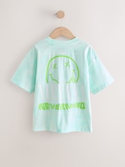 Blue Tie Dye Nirvana Band T-Shirt (3-16yrs) - Image 1 of 4