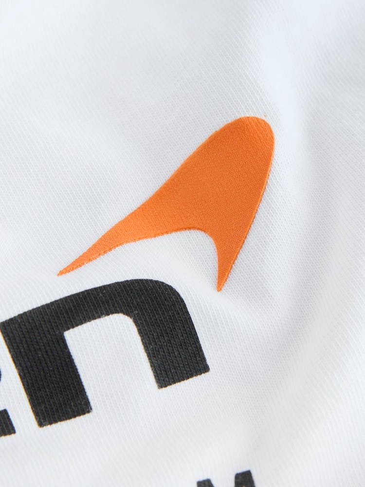 Alb - McLaren Short Sleeve T-Shirt (3-16yrs) - Imaginea 4 din 4 Alb - McLaren Short Sleeve T-Shirt (3-16yrs) - Imaginea 4 din 4