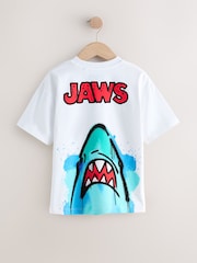 Alb Back Imprimeu - Jaws T-Shirt (3-16yrs) - Imaginea 2 din 4