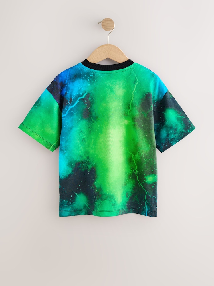 Black/Green NASA Short Sleeve T-Shirt (3-16yrs) - Image 2 of 4