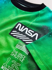 Black/Green NASA Short Sleeve T-Shirt (3-16yrs) - Image 4 of 4