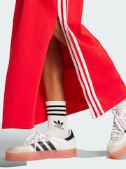 adidas Originals Red Adicolor 3-Stripes Tank Maxi Dress - Image 4 of 5