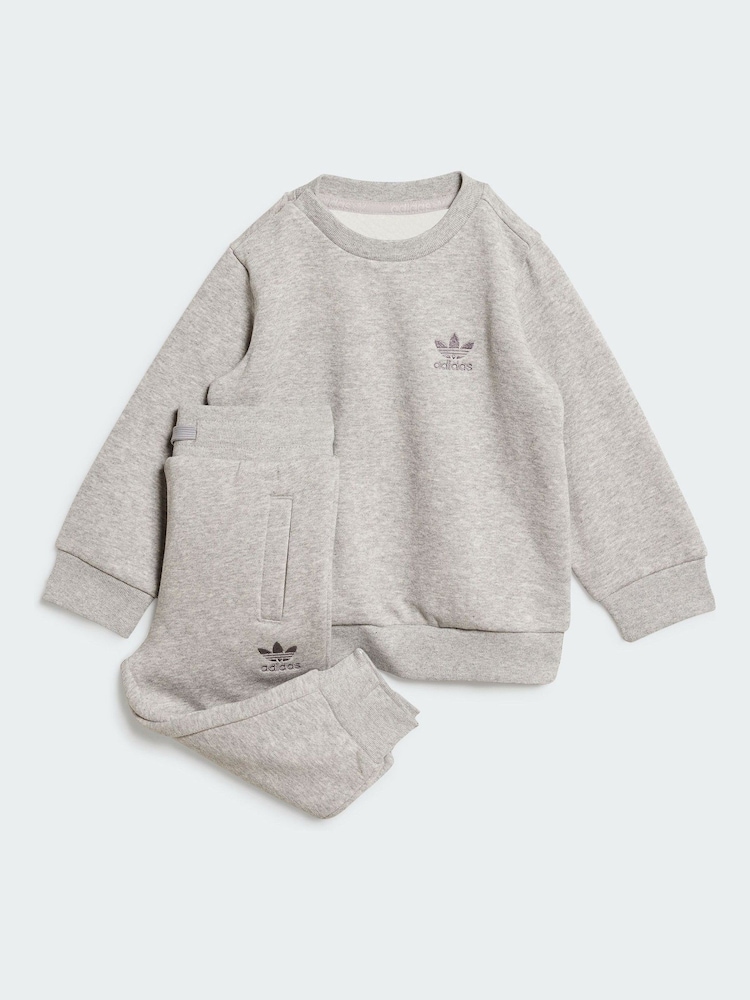 adidas Originals Grey Crew Set - Image 1 of 6