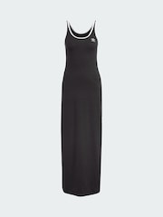 adidas Originals Black Adicolor 3-Stripes Tank Maxi Dress - Image 5 of 5