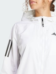 adidas White Own The Run Jacket - Image 3 of 4
