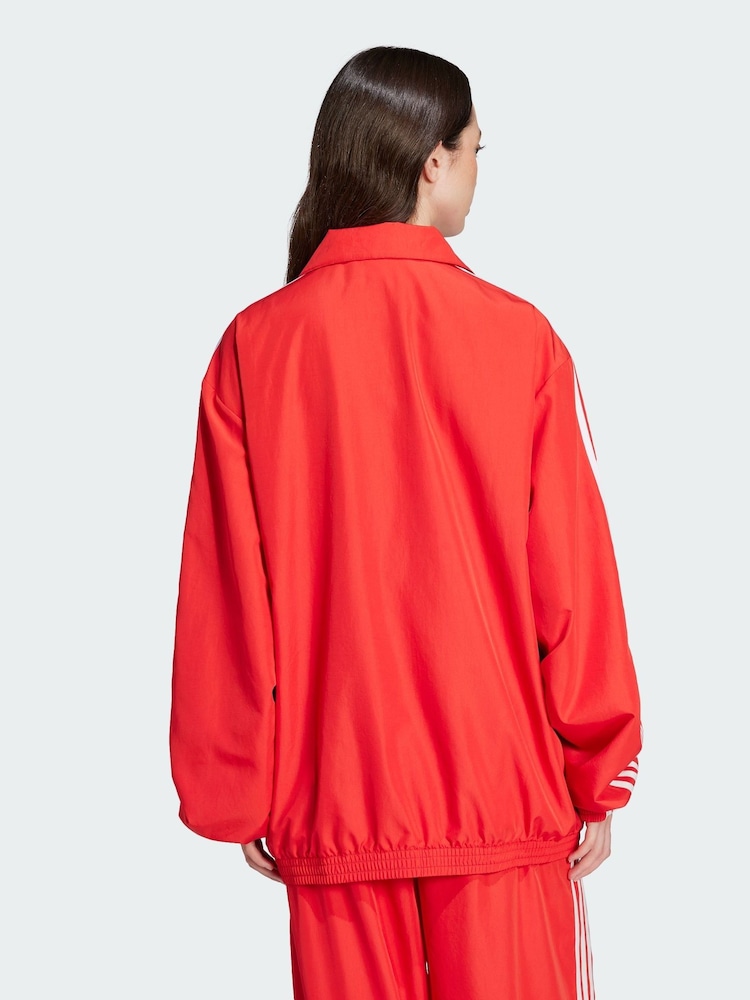 adidas Originals Red Adilenium Season 3 Oversized Track Top - Image 2 of 5