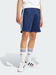 adidas Originals Blue Adicolor Firebird Shorts - Image 1 of 5