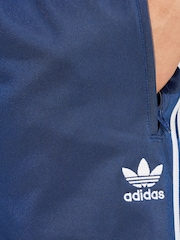 adidas Originals Blue Adicolor Firebird Shorts - Image 4 of 5