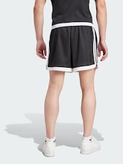 adidas Originals Black Mock Eyelet Shorts - Image 2 of 5