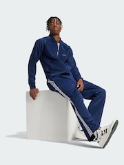 adidas Originals Blue Adicolor Baggy Fit Firebird Track Joggers - Image 1 of 5