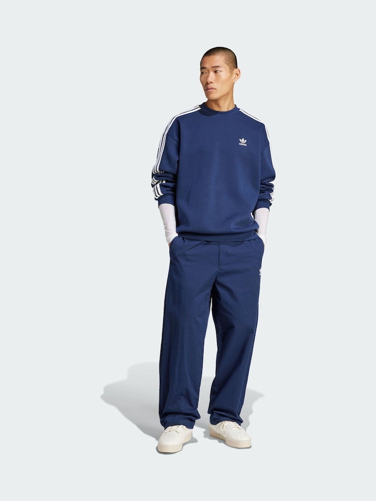 adidas Originals Blue Adicolor Oversized Crew Sweatshirt - Image 1 of 5