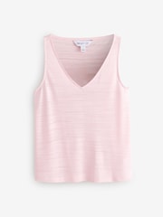 Pink Sleeveless V-Neck Vest - Image 1 of 1