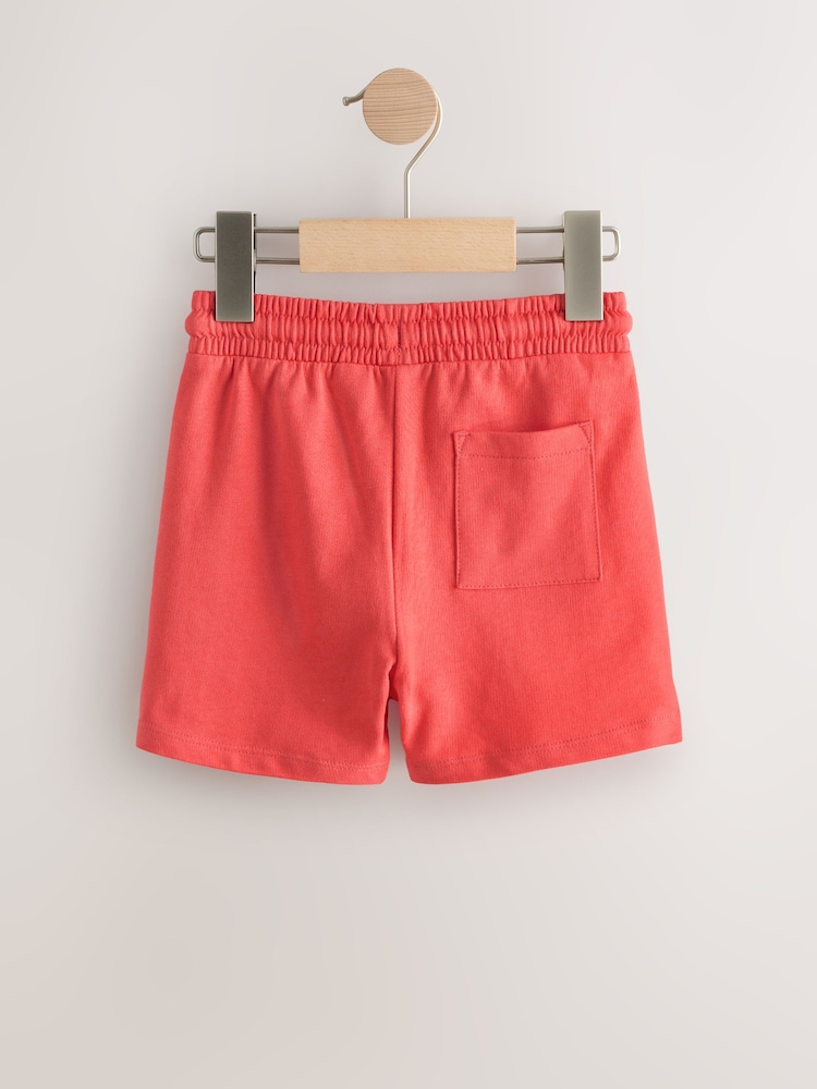 Coral Red Jersey Shorts (3mths-7yrs) - Image 2 of 4