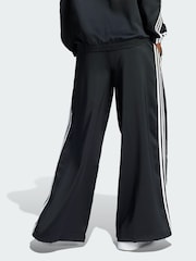 adidas Originals Black Adicolor Satin Wide Leg Track Joggers - Image 2 of 5