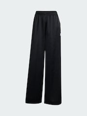 adidas Originals Black Adicolor Satin Wide Leg Track Joggers - Image 5 of 5