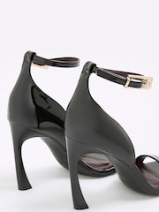 River Island Black Wide Fit Banana Heel Sandals - Image 6 of 6