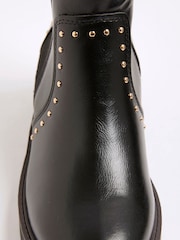 Botas de salto alto com fivela e salto largo River Island - Imagem 5 de 6