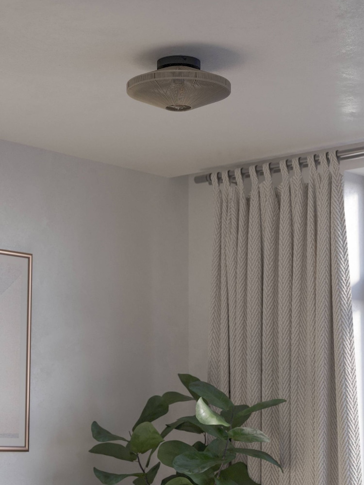 Eglo Black Midsumer Timeless Fabric Ceiling Light - Image 2 of 6 Eglo Black Midsumer Timeless Fabric Ceiling Light - Image 2 of 6
